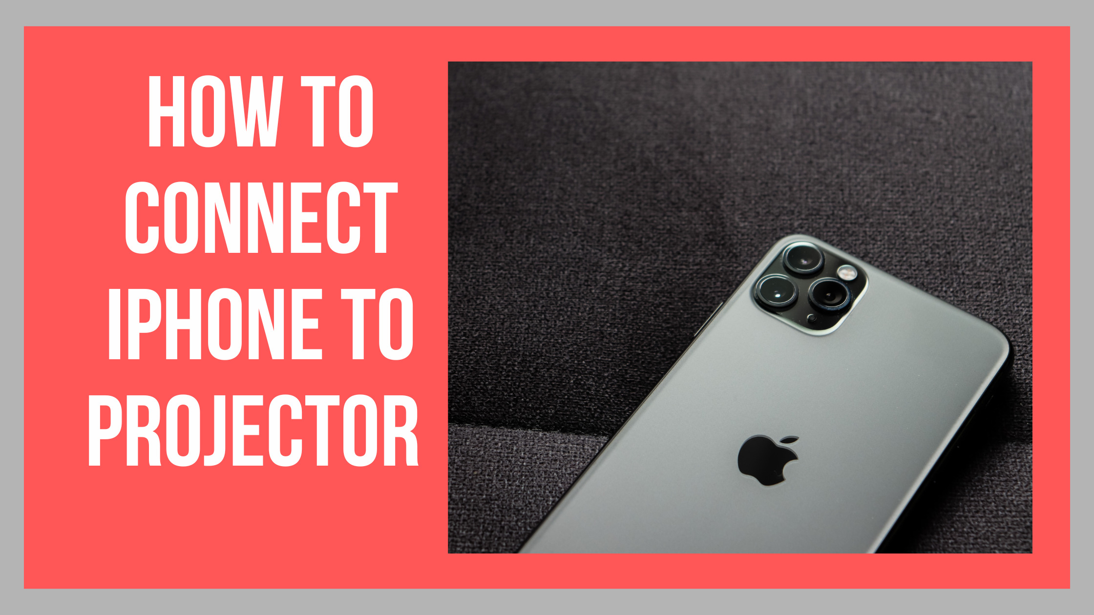 how to use iphone with projector