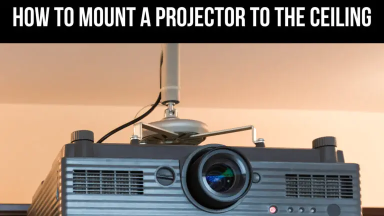 how to mount projector to ceiling