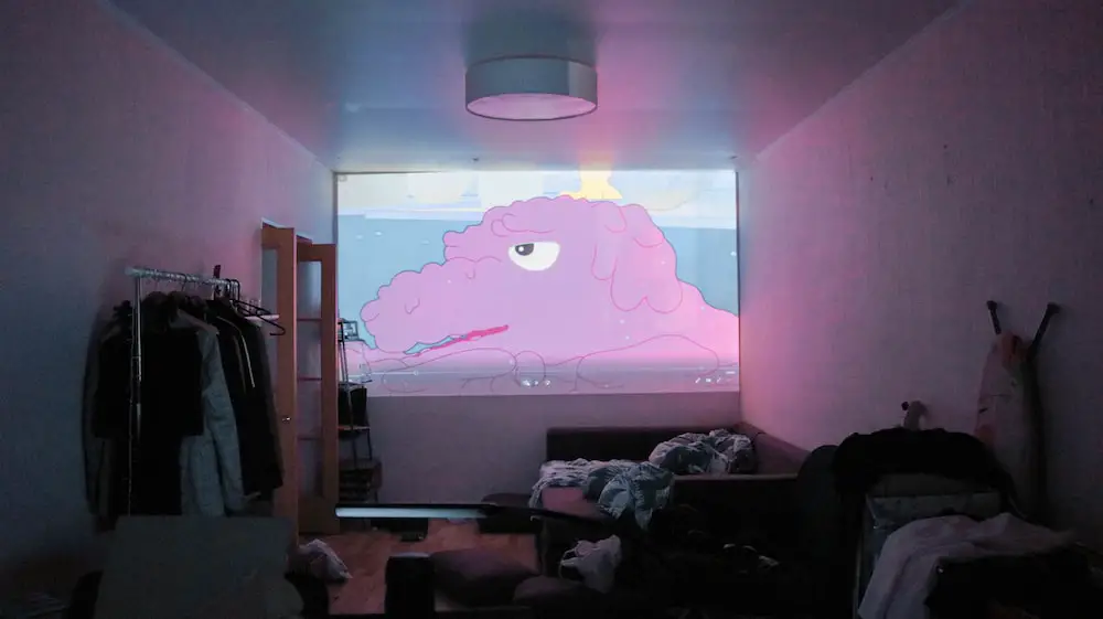 projector in bedroom
