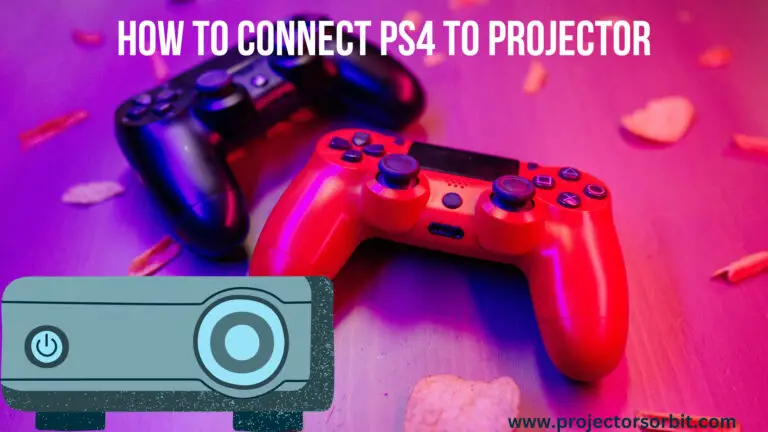 how to connect ps4 to projector