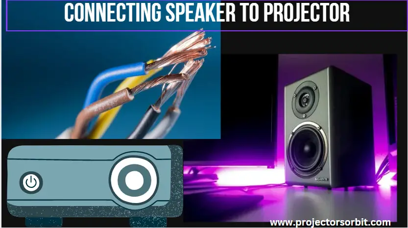 connecting speaker to projector